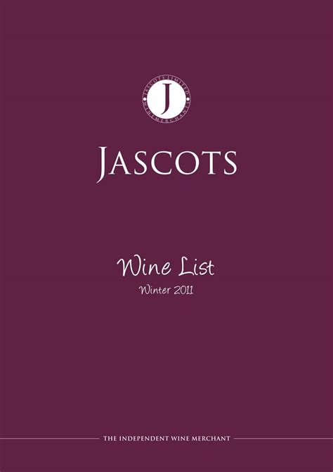 jascots wine merchants ltd.